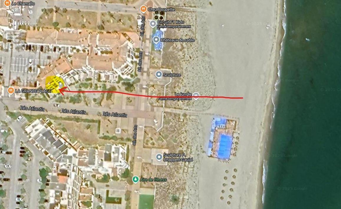 T2 Grande plage -parking numéroté - direct mer Le Barcarès Extérieur photo